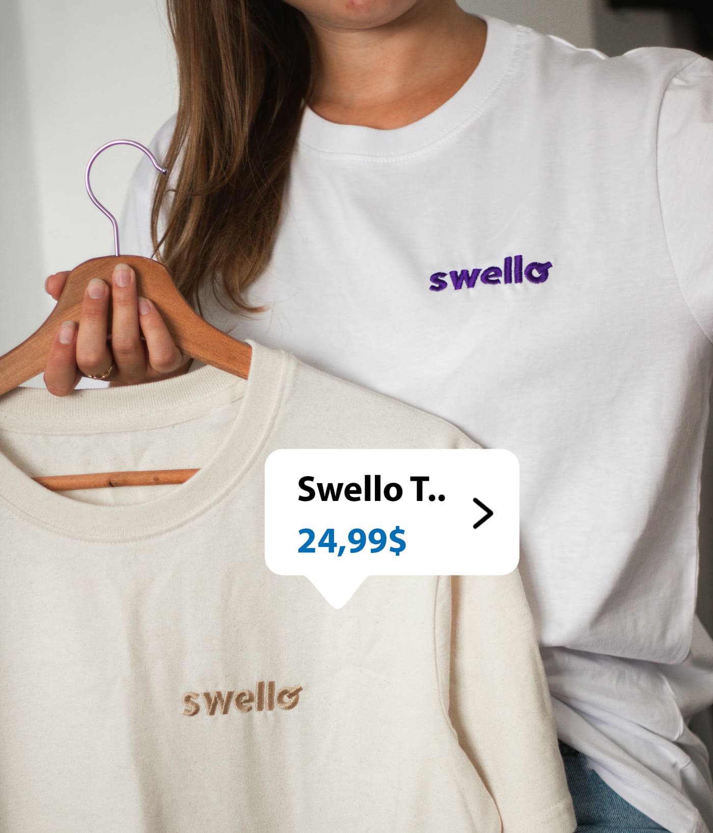 T-shirt med produkttag på instagram