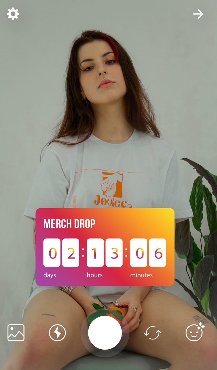 Sälj merch med instagram stories