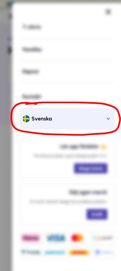 Byta språk 3
